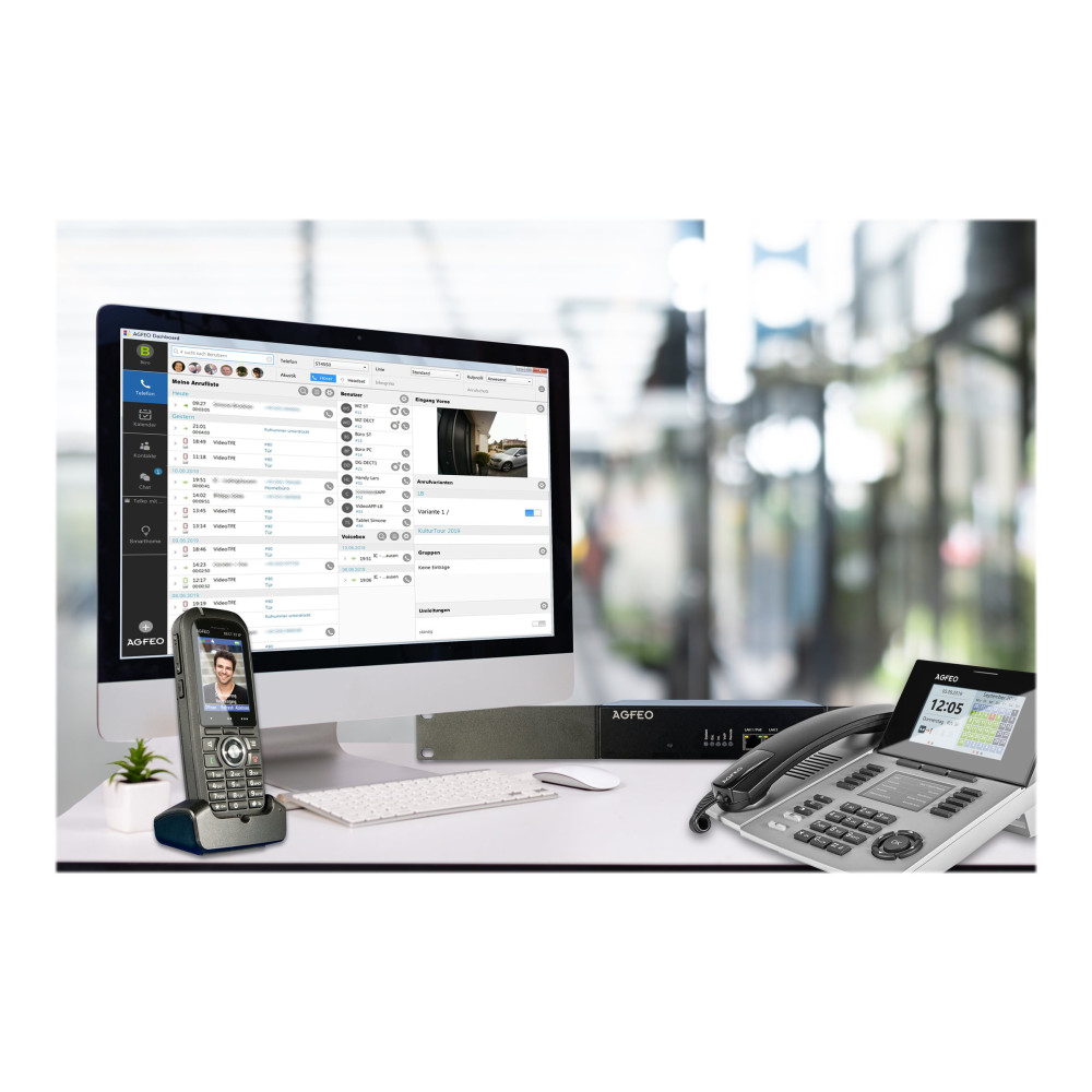 Produktbild för AGFEO DECT 70 IP - trådlös förlängningshandenhet - med Bluetooth interface