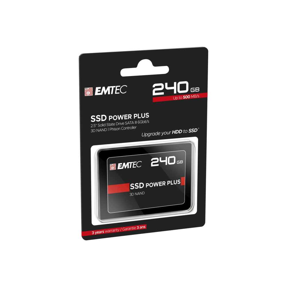 Produktbild för EMTEC X150 Power Plus 3D NAND - SSD - 240 GB - SATA 6Gb/s