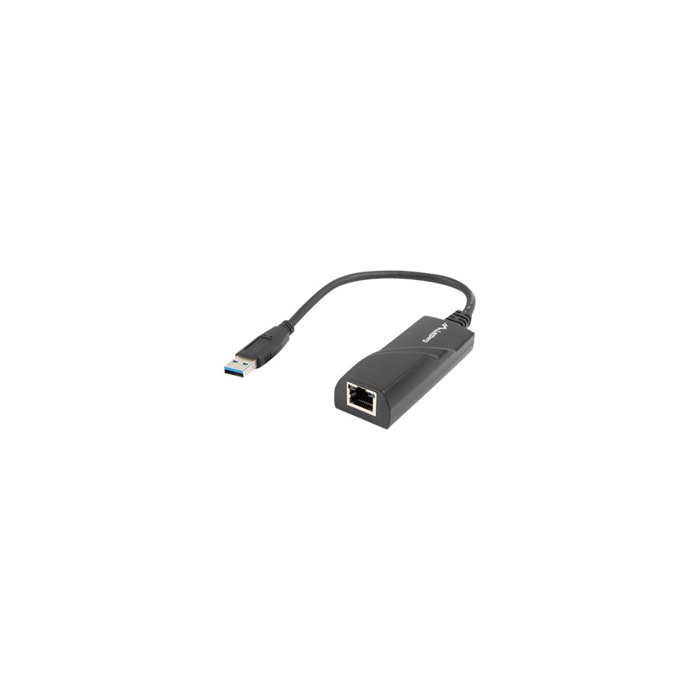 Produktbild för Lanberg NC-1000-01 - nätverksadapter - USB 3.0 - Gigabit Ethernet