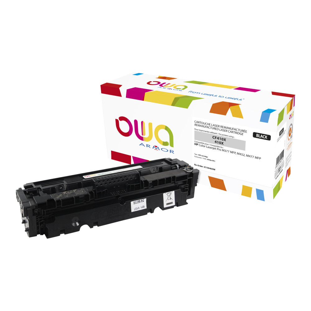 Produktbild för OWA - svart - kompatibel - återanvänd - tonerkassett (alternativ för: HP 410X, HP CF410X)