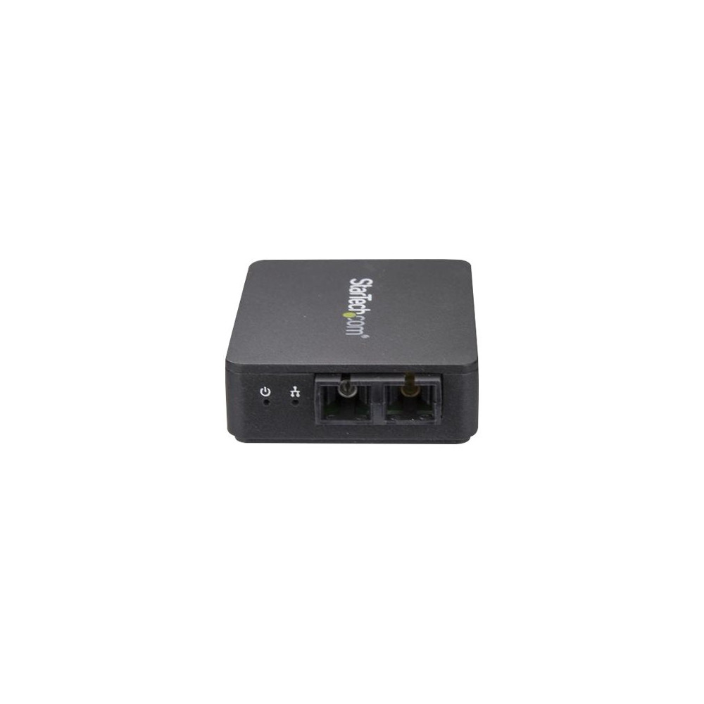 Produktbild för Startech USB to Fiber Optic Converter, 100Mbps, USB 2.0 to Fiber Network Adapter, 100BASE-FX SC Female Duplex Multimode Fiber/MMF Compatible, 2Km, Compact USB to Fiber LAN Adapter - USB to LAN Adapter (US100A20FXSC) - nätverksadapter - USB 2.0 - 100Base-F