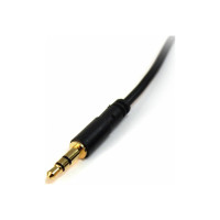 Produktbild för StarTech.com 6 ft Slim 3.5mm Stereo Audio Cable - M/M - 3.5mm Male to Male Audio Cable for your Smartphone, Tablet or MP3 Player (MU6MMS) - ljudkabel - 1.8 m