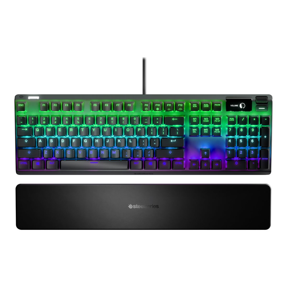 Produktbild för SteelSeries Apex 7 - tangentbord - med bildskärm - tysk Inmatningsenhet