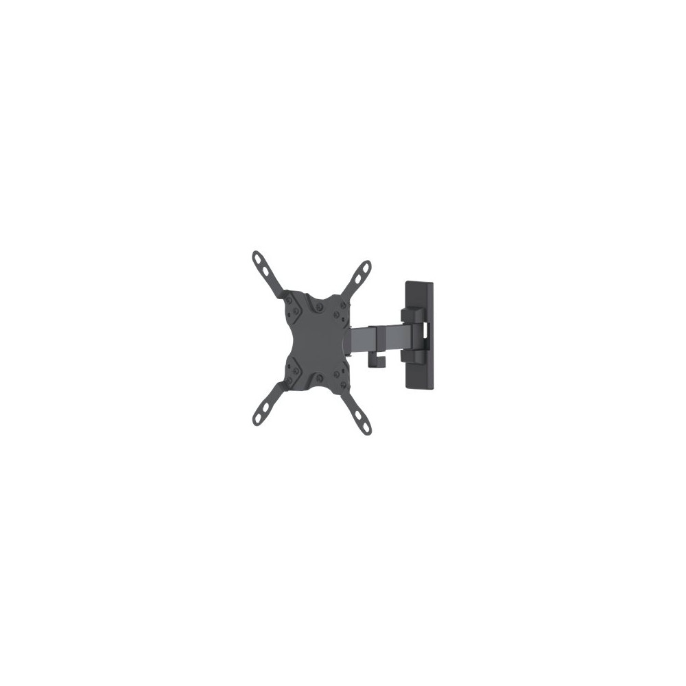 Produktbild för Manhattan TV & Monitor Mount, Wall, Tilt and Swivel, 1 screen, Screen Sizes: 13-42", Black, VESA 75x75 to 200x200mm, Max 20kg, Swivel with 2 pivots, Lifetime Warranty konsol - för LCD-display - svart