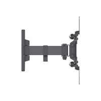 Produktbild för Manhattan TV & Monitor Mount, Wall, Tilt and Swivel, 1 screen, Screen Sizes: 13-42", Black, VESA 75x75 to 200x200mm, Max 20kg, Swivel with 2 pivots, Lifetime Warranty konsol - för LCD-display - svart