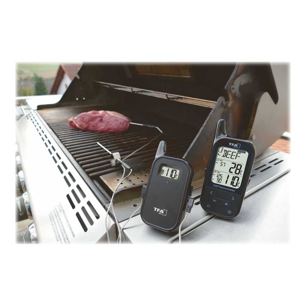Produktbild för TFA Küchen-Chef Twin - köttermometer - svart