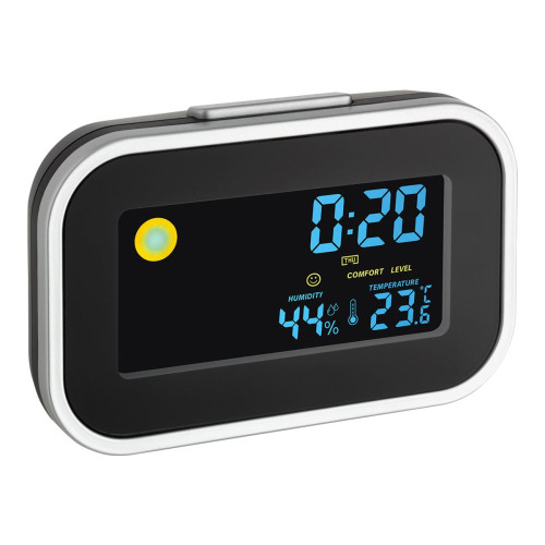 TFA Dostmann TFA - väckarklocka - rektangulär - kvarts - skrivbord