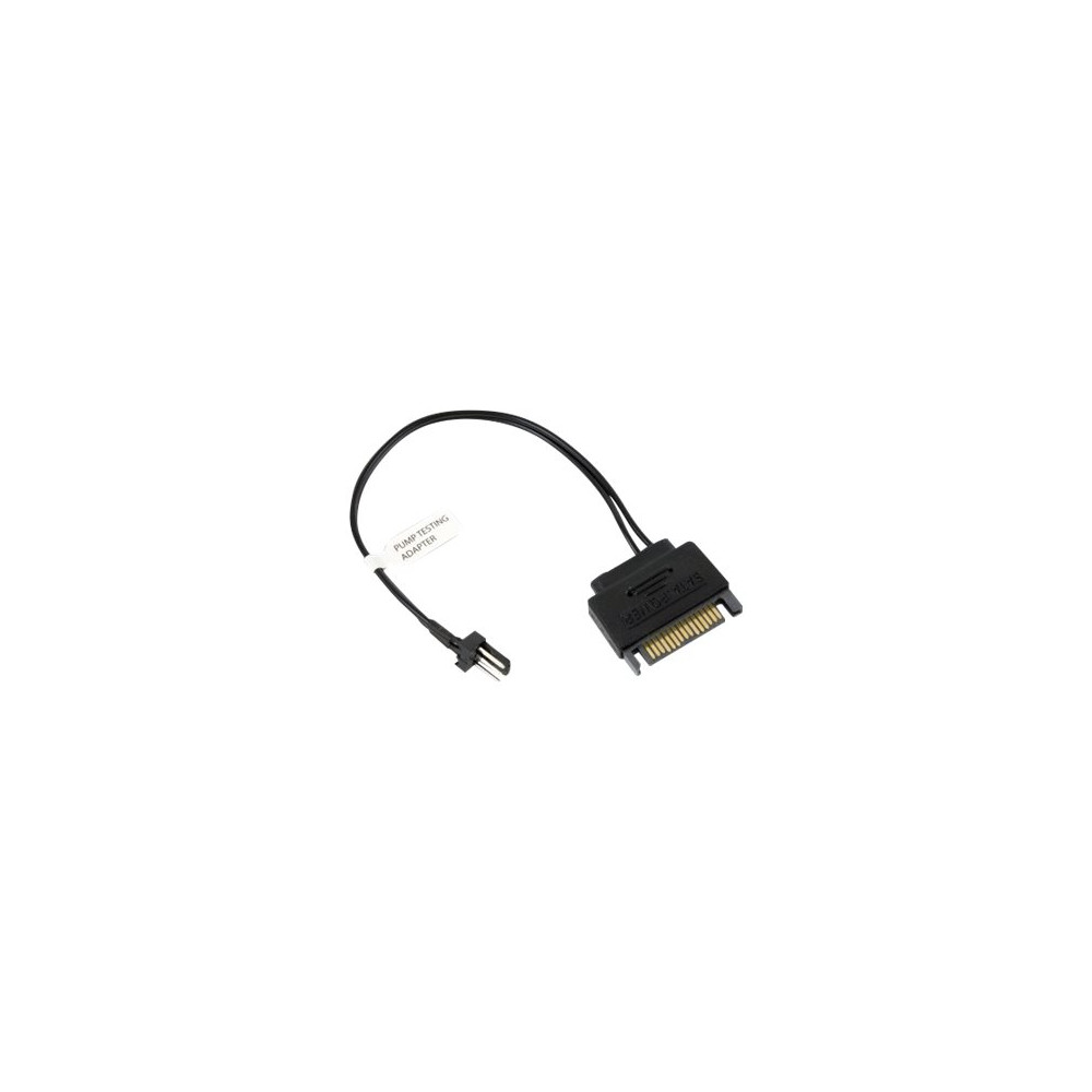 Produktbild för EkWaterBlocks Pump testing adapter - strömadapter - 3-stifts fläktkontakt till SATA-ström - 15 cm