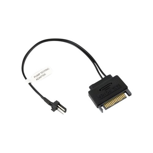 EKWB EkWaterBlocks Pump testing adapter - strömadapter - 3-stifts fläktkontakt till SATA-ström - 15 cm