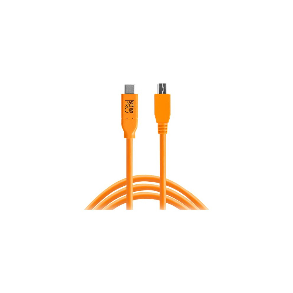 Produktbild för Tether Tools TetherPro - USB typ C-kabel - USB-C till mikro-USB typ B - 4.6 m