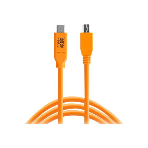 Tether Tools Tether Tools TetherPro - USB typ C-kabel - USB-C till mikro-USB typ B - 4.6 m