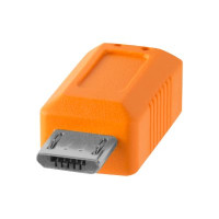 Produktbild för Tether Tools TetherPro - USB typ C-kabel - USB-C till mikro-USB typ B - 4.6 m