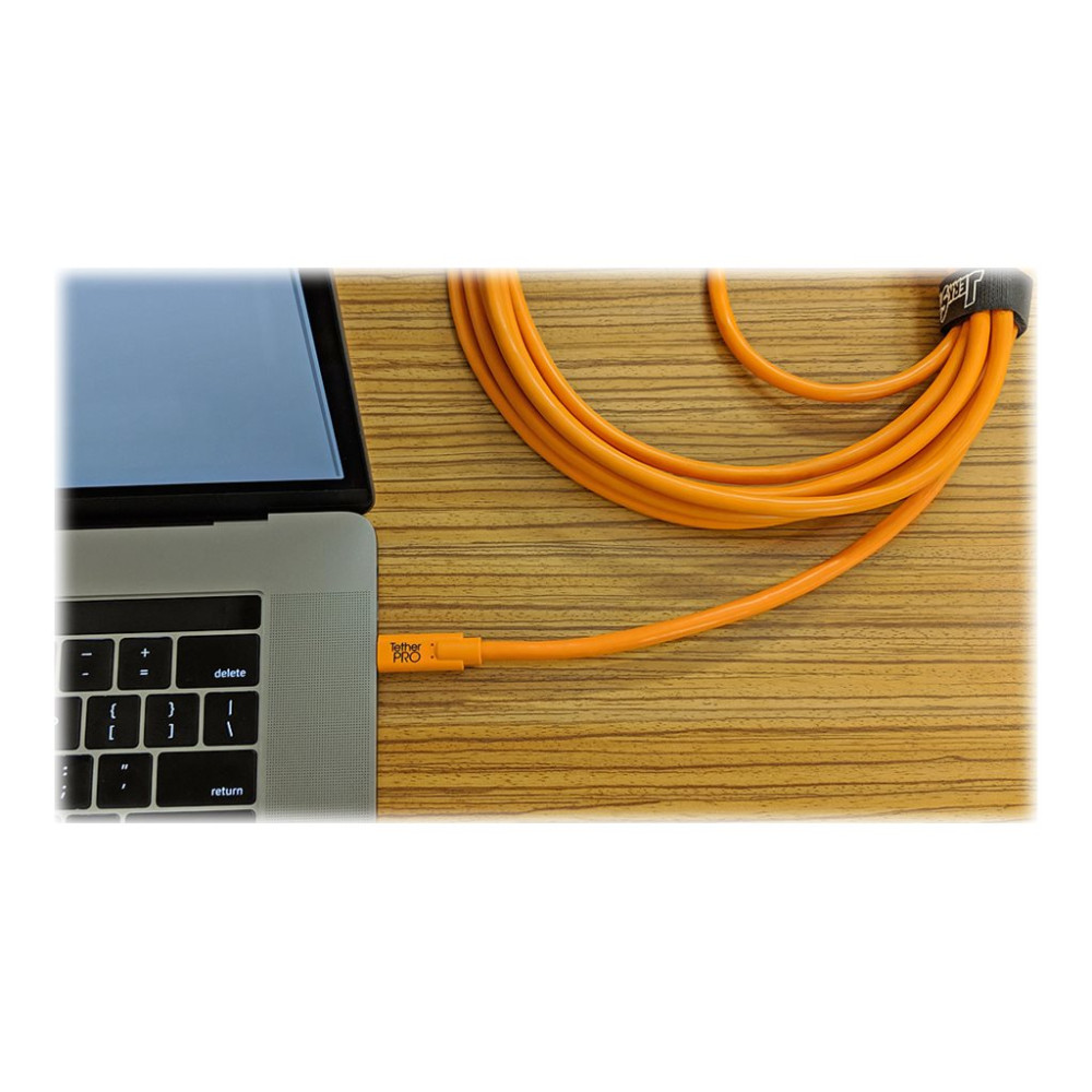 Produktbild för Tether Tools TetherPro - USB typ C-kabel - USB-C till mini-USB typ B - 4.6 m