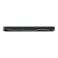 Produktbild för Intellinet Patch Panel, Cat6a, FTP, 24-Port, 1U, Shielded, 90° Top-Entry Punch Down Blocks, Black - patch-panel - 1U - 19"