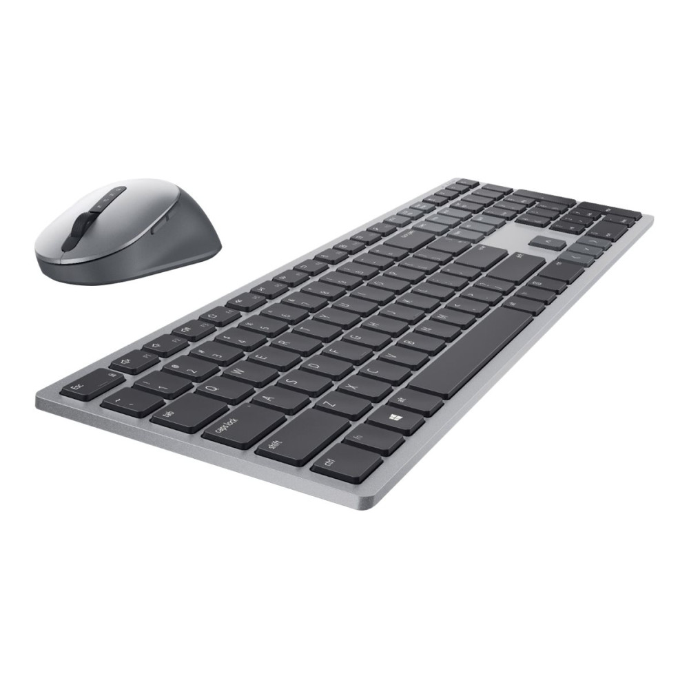 Produktbild för Dell Pro Plus Keyboard and Mouse KM7321W - sats med tangentbord och mus - QWERTY - USA, internationellt - Titan gray Inmatningsenhet