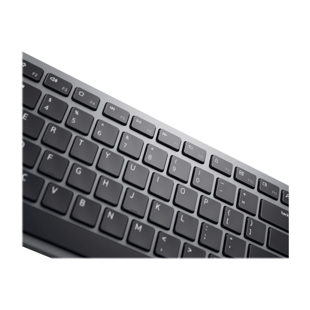 Produktbild för Dell Pro Plus Keyboard and Mouse KM7321W - sats med tangentbord och mus - QWERTY - USA, internationellt - Titan gray Inmatningsenhet