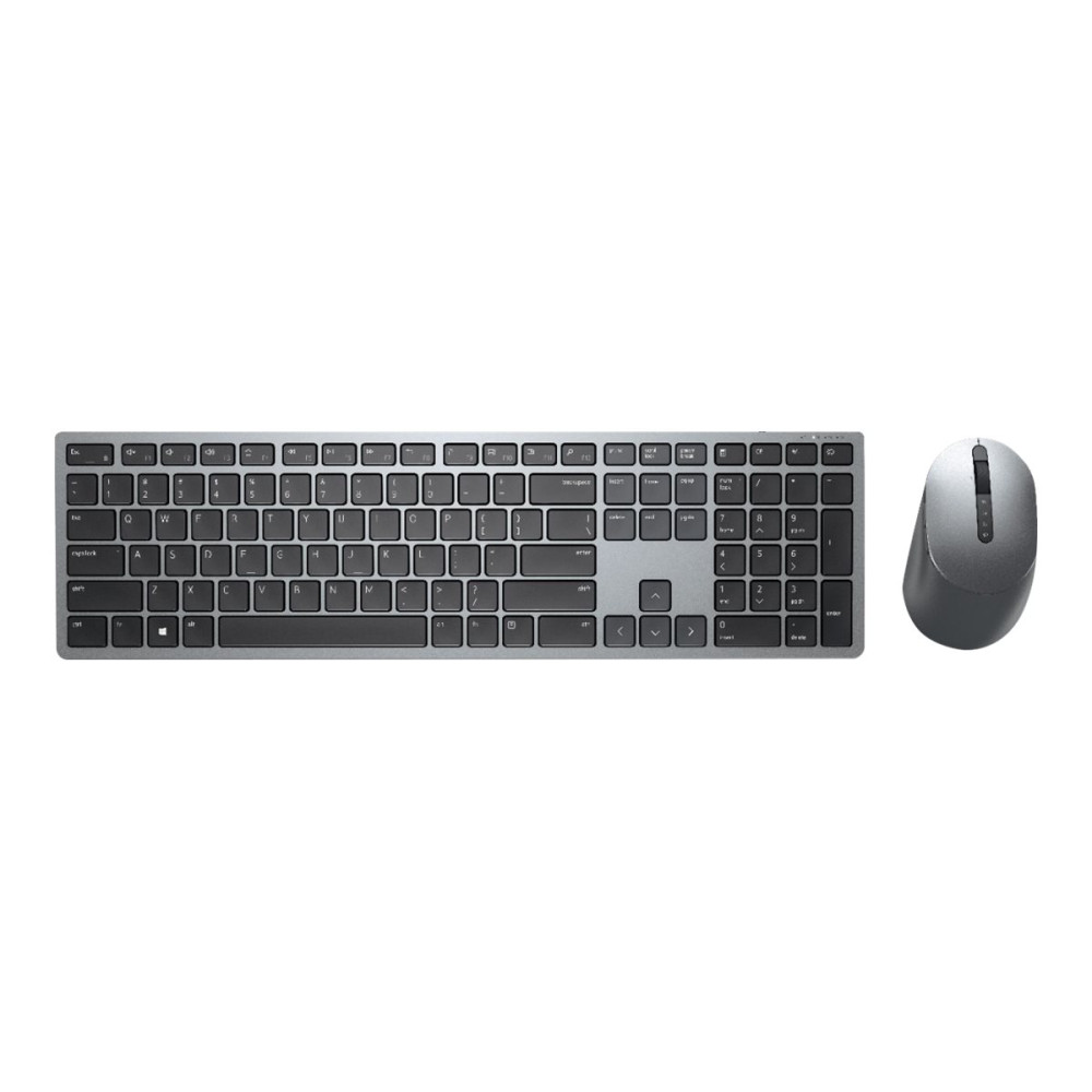 Produktbild för Dell Pro Plus Keyboard and Mouse KM7321W - sats med tangentbord och mus - QWERTY - USA, internationellt - Titan gray Inmatningsenhet
