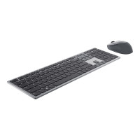 Produktbild för Dell Pro Plus Keyboard and Mouse KM7321W - sats med tangentbord och mus - QWERTY - USA, internationellt - Titan gray Inmatningsenhet
