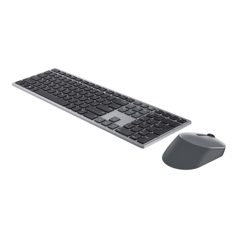 Produktbild för Dell Pro Plus Keyboard and Mouse KM7321W - sats med tangentbord och mus - QWERTY - USA, internationellt - Titan gray Inmatningsenhet