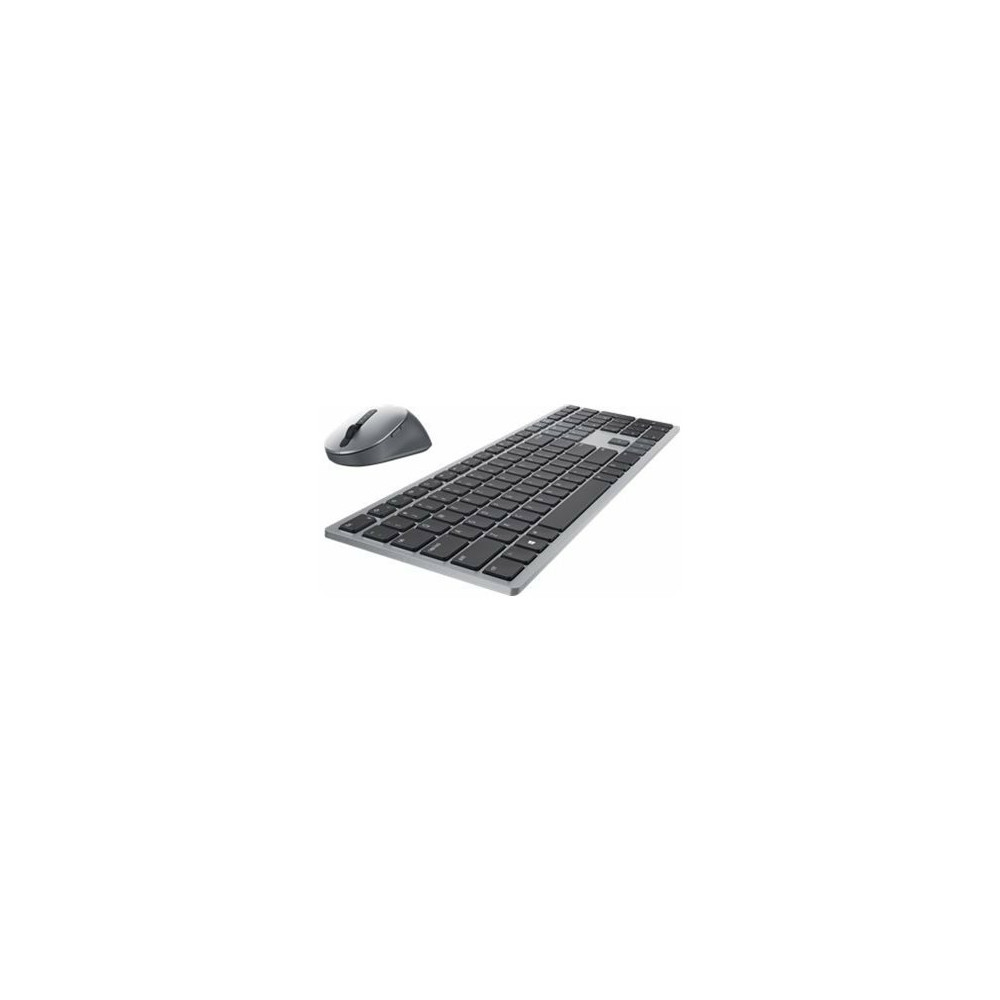 Produktbild för Dell Pro Plus Keyboard and Mouse KM7321W - sats med tangentbord och mus - QWERTY - USA, internationellt - Titan gray Inmatningsenhet
