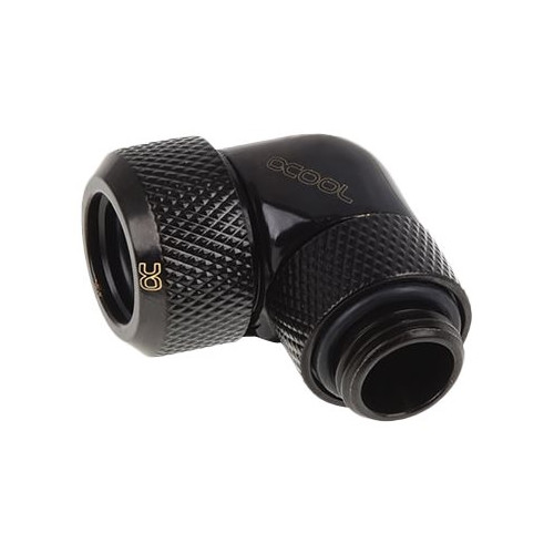 Alphacool Alphacool Eiszapfen 13 mm HardTube compression fitting 90° rotatable G1/4 - vinkelfäste för vätskekylningssystem