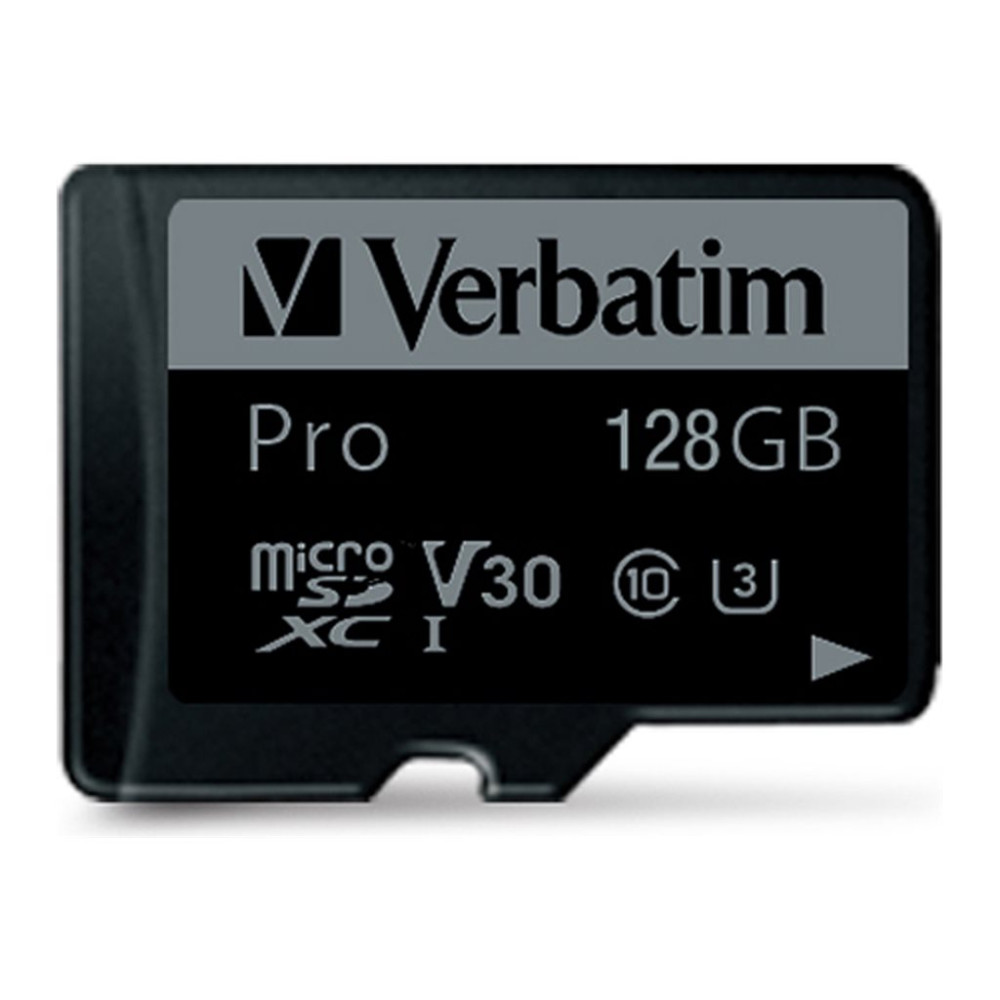 Produktbild för Verbatim PRO - flash-minneskort - 128 GB - mikroSDXC UHS-I