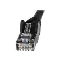 Produktbild för StarTech.com 5m LSZH CAT6 Ethernet Cable, 10 Gigabit Snagless RJ45 100W PoE Network Patch Cord with Strain Relief, CAT 6 10GbE UTP, Black, Individually Tested/ETL, Low Smoke Zero Halogen - Category 6 - 24AWG (N6LPATCH5MBK) - patch-kabel - 5 m - svart