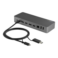 Produktbild för StarTech 1 m USB-C-kabel med USB-A-adapterdongel - Hybrid 2-i-1 USB C-kabel med USB-A - USB-C till USB-C (10 Gbps/100 W PD), USB-A till USB-C (5 Gbps) - Perfekt för hybriddockningsstationer - USB typ C-kabel - USB-C till USB-C - 1 m