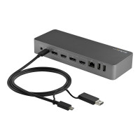 Produktbild för StarTech 1 m USB-C-kabel med USB-A-adapterdongel - Hybrid 2-i-1 USB C-kabel med USB-A - USB-C till USB-C (10 Gbps/100 W PD), USB-A till USB-C (5 Gbps) - Perfekt för hybriddockningsstationer - USB typ C-kabel - USB-C till USB-C - 1 m