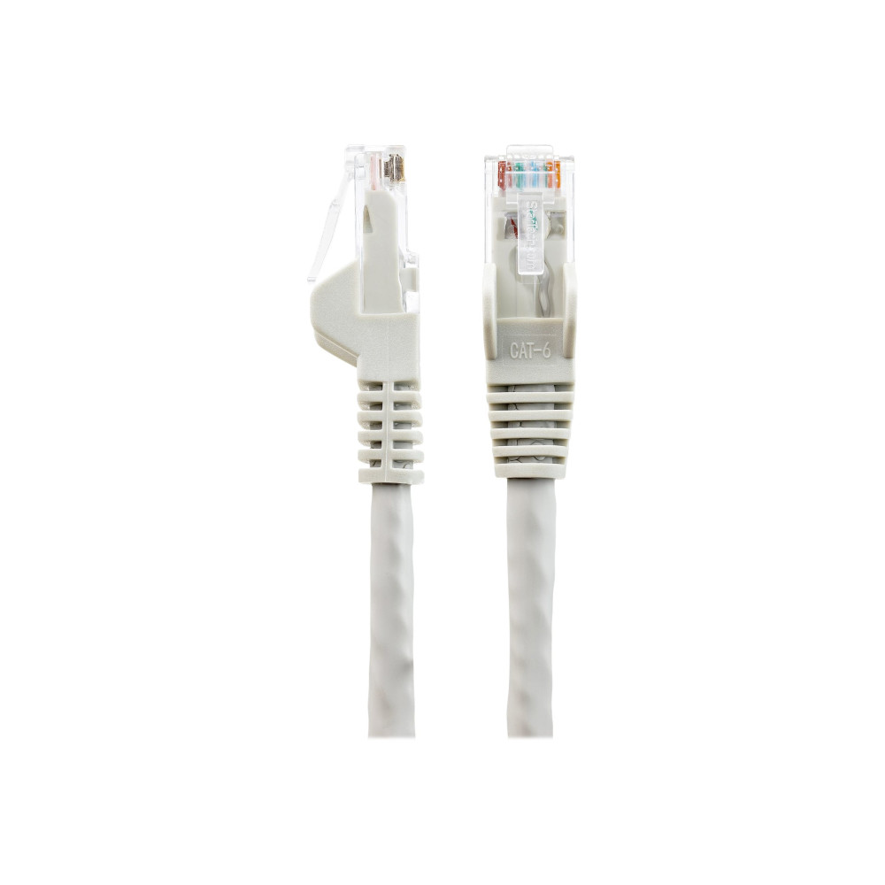 Produktbild för StarTech.com 5m LSZH CAT6 Ethernet Cable, 10 Gigabit Snagless RJ45 100W PoE Network Patch Cord with Strain Relief, CAT 6 10GbE UTP, Grey, Individually Tested/ETL, Low Smoke Zero Halogen - Category 6 - 24AWG (N6LPATCH5MGR) - patch-kabel - 5 m - grå