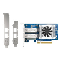 Produktbild för QNAP QXG-25G2SF-CX6 - nätverksadapter - PCIe 4.0 x8 - 25 Gigabit SFP28 x 2