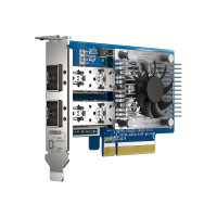 Produktbild för QNAP QXG-25G2SF-CX6 - nätverksadapter - PCIe 4.0 x8 - 25 Gigabit SFP28 x 2