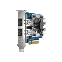 Produktbild för QNAP QXG-25G2SF-CX6 - nätverksadapter - PCIe 4.0 x8 - 25 Gigabit SFP28 x 2