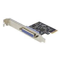 Produktbild för Startech 1-ports parallellt PCIe-kort - PCI Express till parallell DB25-kortadapter - PC-expansion LPT-kontroller för skrivare, skannrar och plottrar - SPP/ECP - Standard/lågprofil - parallell adapter - PCIe - IEEE 1284