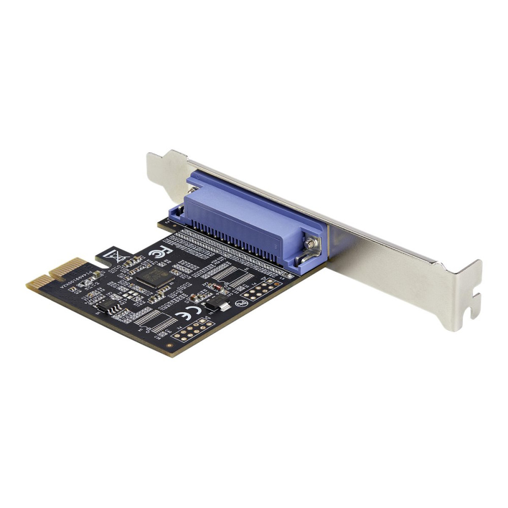 Produktbild för Startech 1-ports parallellt PCIe-kort - PCI Express till parallell DB25-kortadapter - PC-expansion LPT-kontroller för skrivare, skannrar och plottrar - SPP/ECP - Standard/lågprofil - parallell adapter - PCIe - IEEE 1284