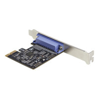 Produktbild för Startech 1-ports parallellt PCIe-kort - PCI Express till parallell DB25-kortadapter - PC-expansion LPT-kontroller för skrivare, skannrar och plottrar - SPP/ECP - Standard/lågprofil - parallell adapter - PCIe - IEEE 1284