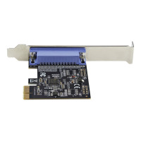 Produktbild för Startech 1-ports parallellt PCIe-kort - PCI Express till parallell DB25-kortadapter - PC-expansion LPT-kontroller för skrivare, skannrar och plottrar - SPP/ECP - Standard/lågprofil - parallell adapter - PCIe - IEEE 1284
