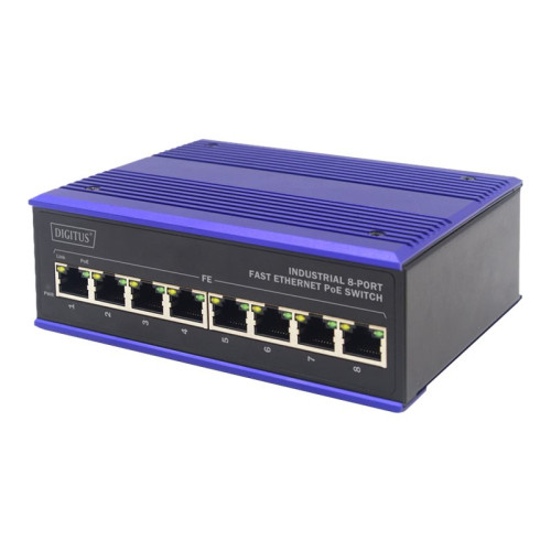 Digitus DIGITUS Industrial - switch - 8 portar