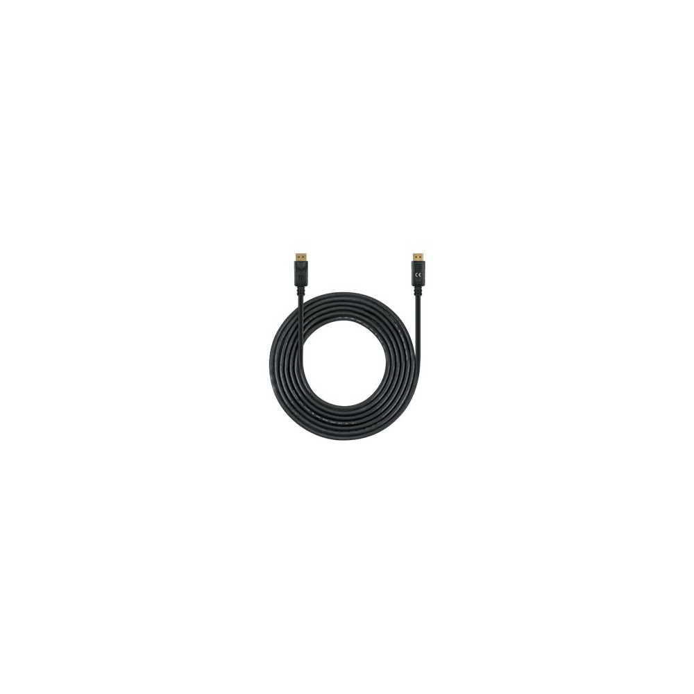 Produktbild för Manhattan DisplayPort 1.4 Cable, 8K@60hz, 3m, PVC Cable, Male to Male, With Latches, Fully Shielded, Black, Lifetime Warranty, Polybag - DisplayPort-kabel - DisplayPort till DisplayPort - 3 m