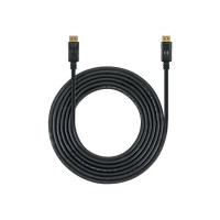 Produktbild för Manhattan DisplayPort 1.4 Cable, 8K@60hz, 3m, PVC Cable, Male to Male, With Latches, Fully Shielded, Black, Lifetime Warranty, Polybag - DisplayPort-kabel - DisplayPort till DisplayPort - 3 m