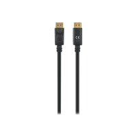 Produktbild för Manhattan DisplayPort 1.4 Cable, 8K@60hz, 3m, PVC Cable, Male to Male, With Latches, Fully Shielded, Black, Lifetime Warranty, Polybag - DisplayPort-kabel - DisplayPort till DisplayPort - 3 m