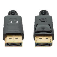 Produktbild för Manhattan DisplayPort 1.4 Cable, 8K@60hz, 1m, PVC Cable, Male to Male, With Latches, Fully Shielded, Black, Lifetime Warranty, Polybag - DisplayPort-kabel - DisplayPort till DisplayPort - 1 m