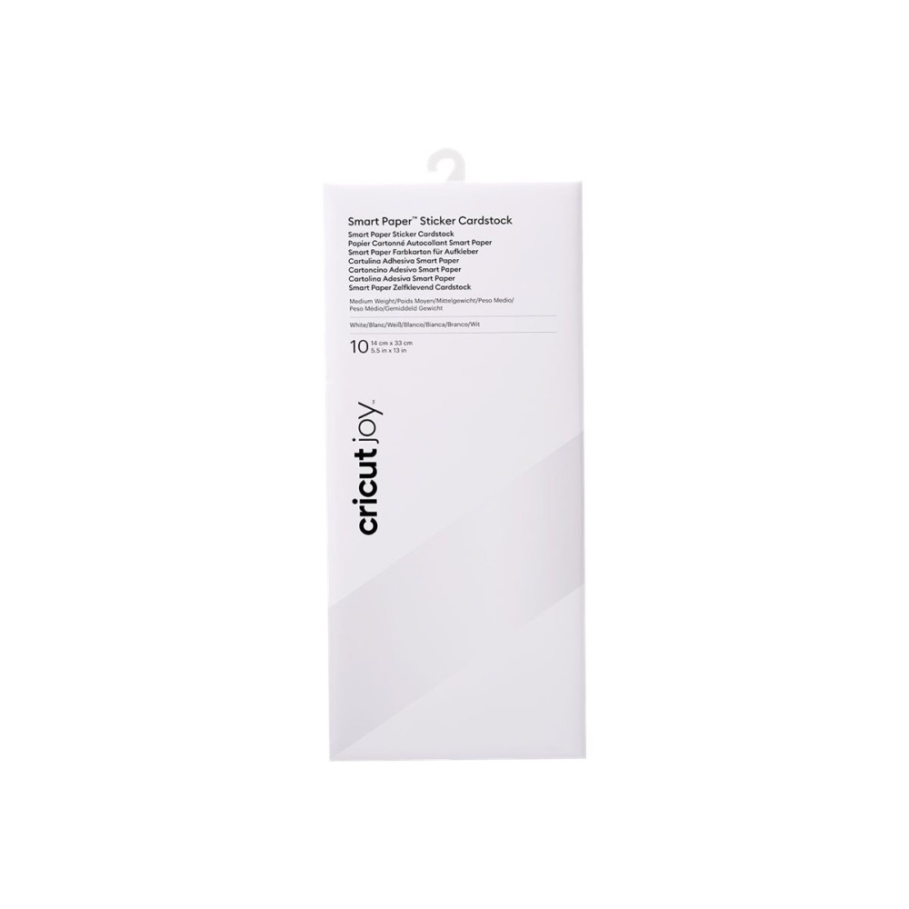 Produktbild för Cricut Joy Smart Paper - cardstock - 139 x 330 mm - 10 ark - vit