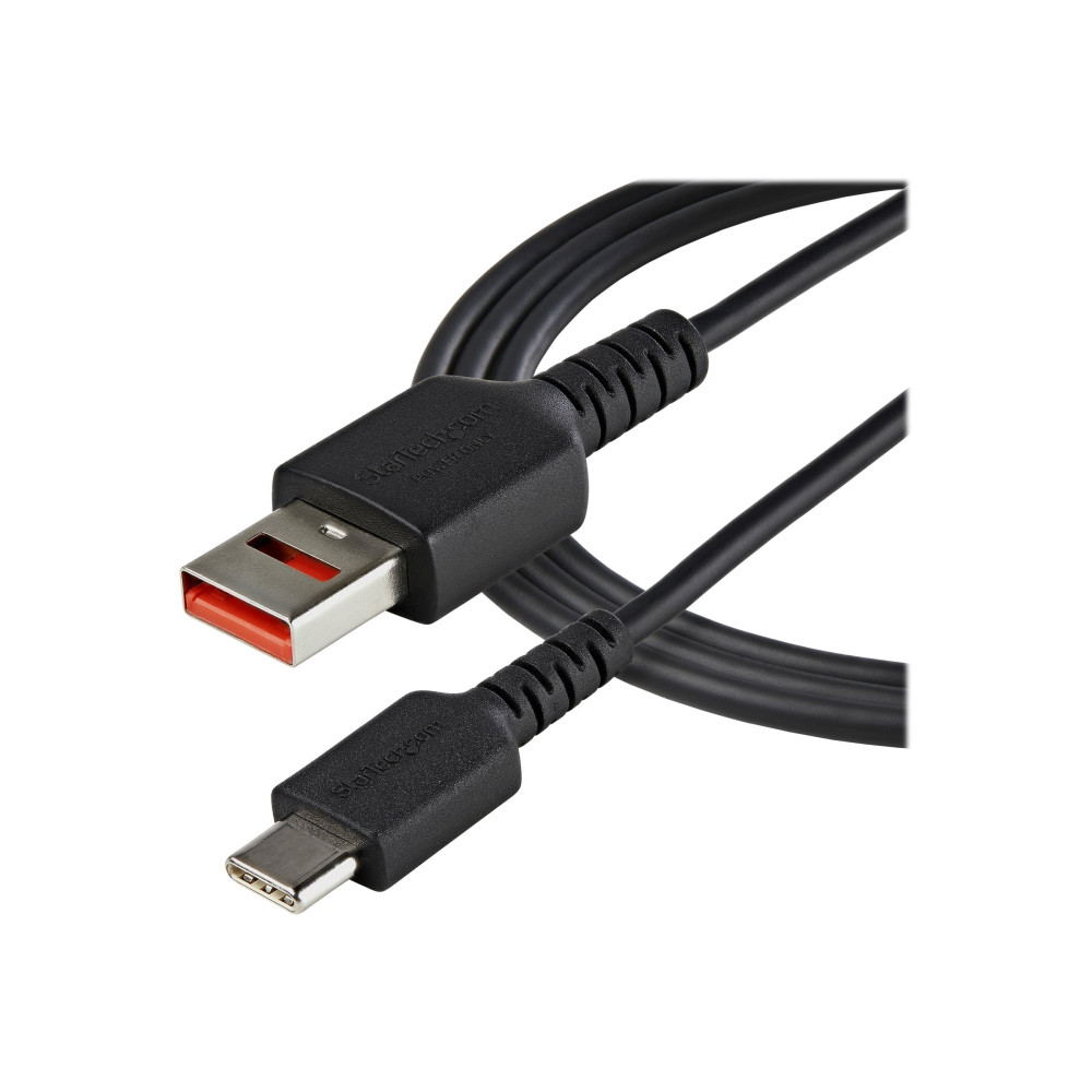 Produktbild för StarTech.com Säker laddningskabel på 1 m - USB-A till USB-C-datablockerarkabel för endast laddning - Laddningskabel utan data för telefon/surfplatta - Datablockerande USB-kabeladapter - USB typ C-kabel - USB (endast ström) till USB-C (enbart ström) - 100 