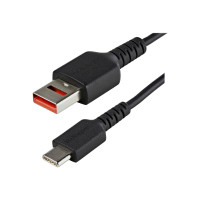 Produktbild för StarTech.com Säker laddningskabel på 1 m - USB-A till USB-C-datablockerarkabel för endast laddning - Laddningskabel utan data för telefon/surfplatta - Datablockerande USB-kabeladapter - USB typ C-kabel - USB (endast ström) till USB-C (enbart ström) - 100 