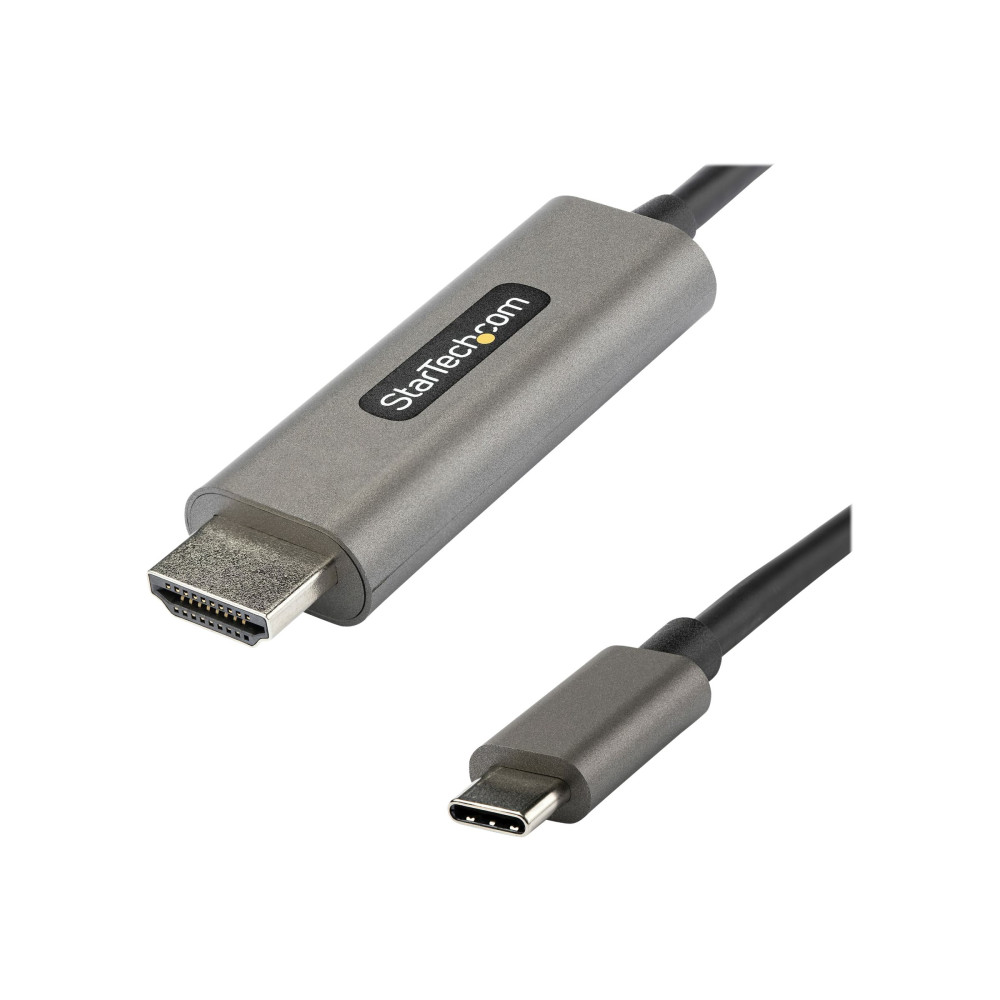 Produktbild för StarTech.com USB C till HDMI-kabel 4K 60 Hz på 3 m med HDR10 - Ultra HD USB Type-C till 4K HDMI 2.0b-videokabeladapter - USB-C till HDMI HDR-skärm/skärmsadapter - DP 1.4 Alt Mode HBR3 - adapterkabel - HDMI / USB - 3 m
