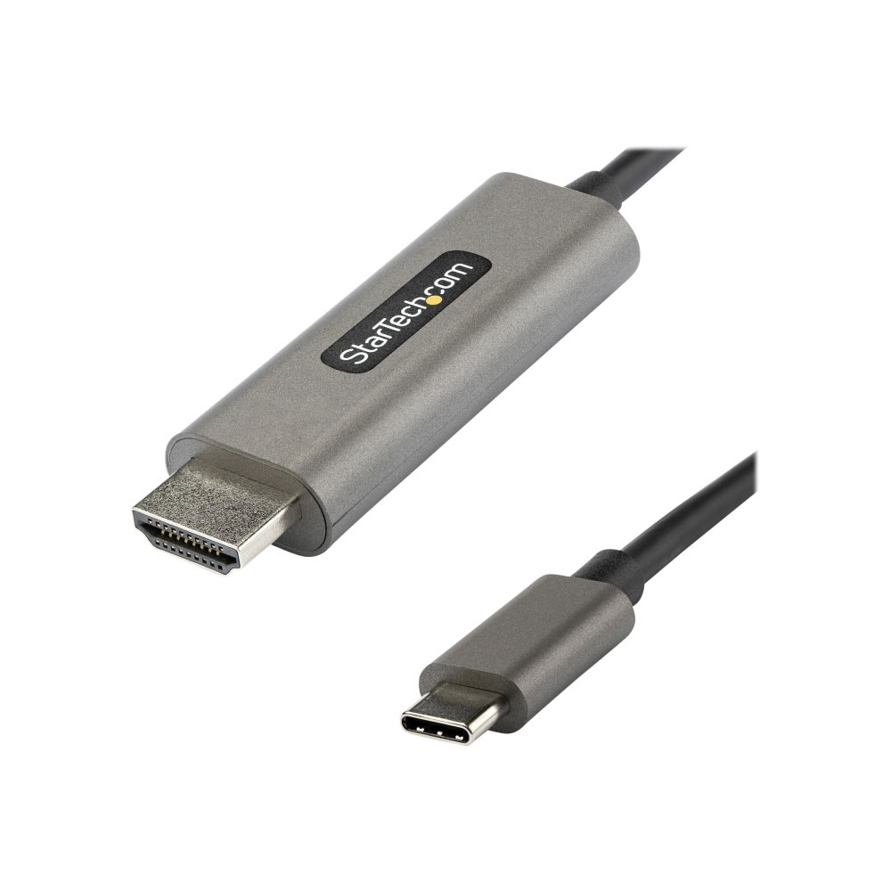 Produktbild för StarTech.com USB C till HDMI-kabel 4K 60 Hz på 4 m med HDR10 - Ultra HD USB Type-C till 4K HDMI 2.0b-videokabeladapter - USB-C till HDMI HDR-skärm/skärmsadapter - DP 1.4 Alt Mode HBR3 - adapterkabel - HDMI / USB - 4 m