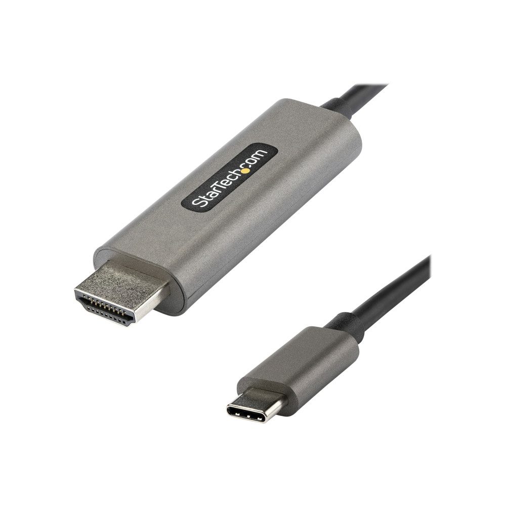 Produktbild för StarTech.com USB C till HDMI-kabel 4K 60 Hz på 5 m med HDR10 - Ultra HD USB Type-C till 4K HDMI 2.0b-videokabeladapter - USB-C till HDMI HDR-skärm/skärmsadapter - DP 1.4 Alt Mode HBR3 - adapterkabel - HDMI / USB - 5 m