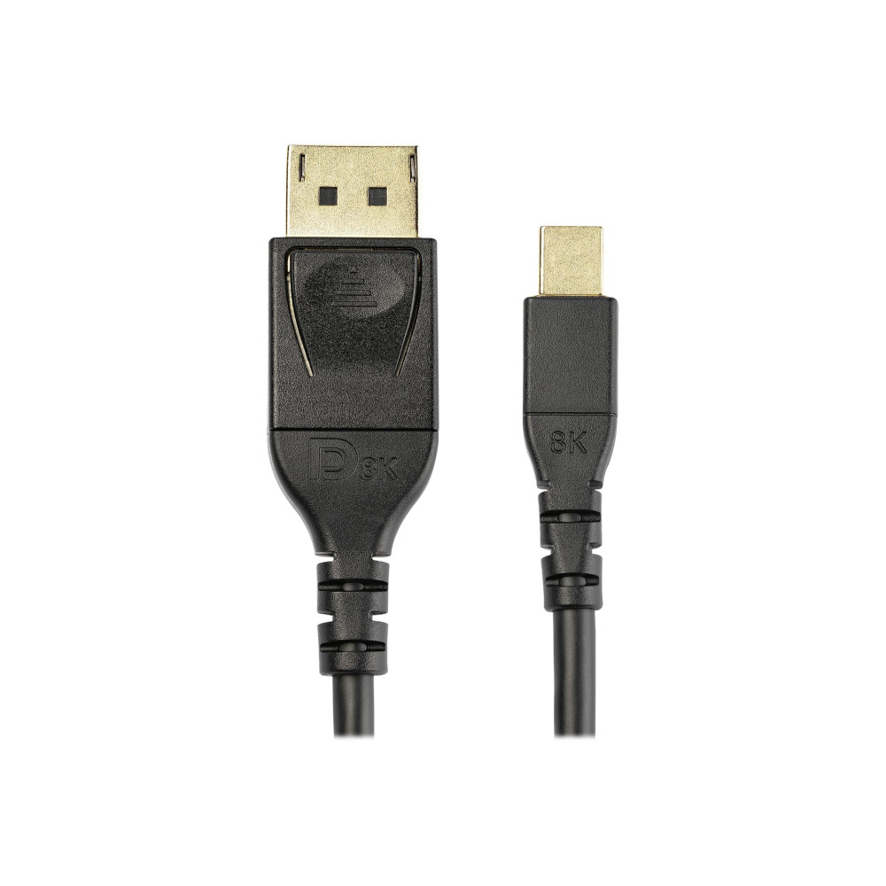 Produktbild för StarTech 1 m VESA-certifierad Mini DisplayPort till DisplayPort 1.4-kabel - 8K 60Hz HBR3 HDR - Super UHD mDP till DP 1.4-sladd - Tunn (34 AWG) Ultra HD 4K 120Hz - Bildskärms-/videokabel - DisplayPort-kabel - Mini DisplayPort till DisplayPort - 1 m