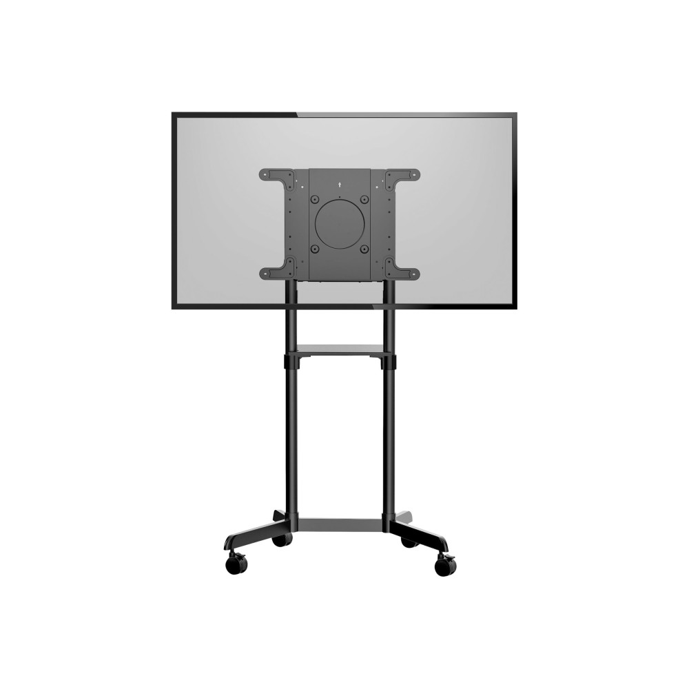 Produktbild för StarTech.com Mobil TV-vagn - Portabelt rullande TV-stativ för 37-70 tum VESA-skärmar (70 kg) - TV-stativ med hyll- och förvaringsutrymme - Rotera/luta skärmen - Universellt TV-fäste på hjul vagn - för platt panel